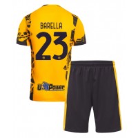 Camiseta Inter Milan Nicolo Barella #23 Tercera Equipación Replica 2024-25 para niños mangas cortas (+ Pantalones cortos)